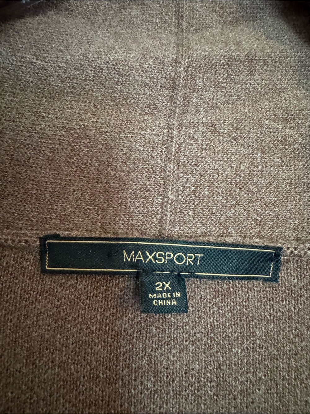 Brown Open-Front Long Cardigan Coat - Picture 2 of 5